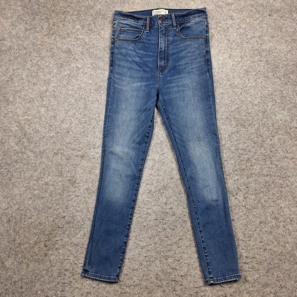 Abercrombie & Fitch Ultra High Rise Super Skinny Ankle Jeans Womens 6R (26x26) - Picture 1 of 10